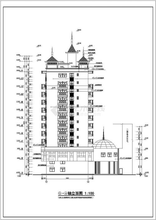 某高层住宅楼建筑设计施工图